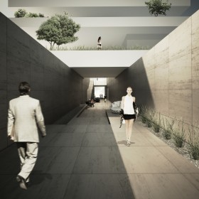 Tower entrance + lobby